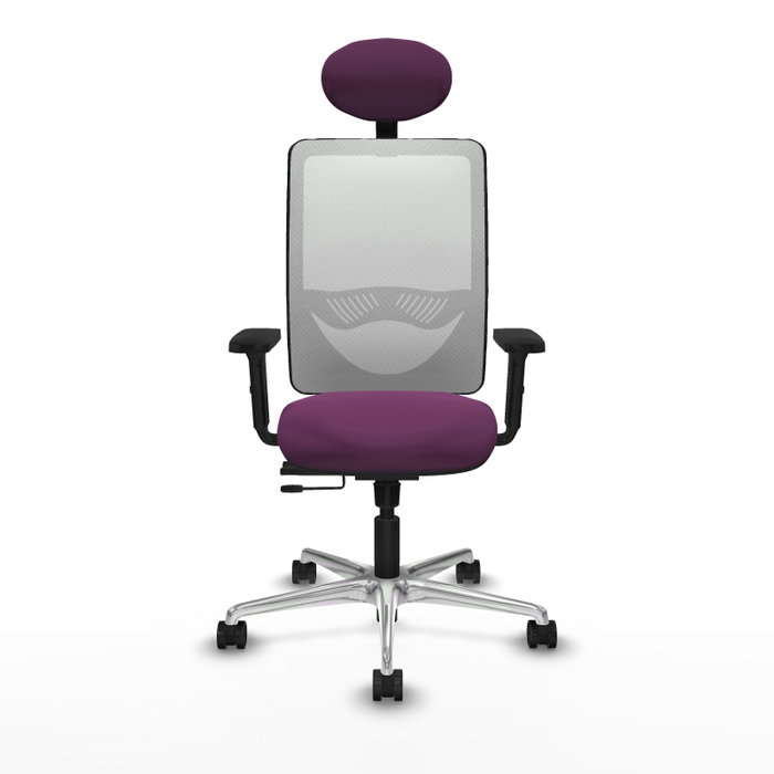 PIQUERAS Y CRESPO Silla de oficina Zulema Morada y Blanca