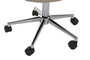 DKD Home Decor Silla PU Metal Beige con Ruedas