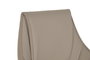 DKD Home Decor Silla PU Metal Beige con Ruedas