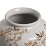 Jarrón Blanco-Marrón Porcelana 23 X 23 X 36 cm