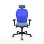 PIQUERAS Y CRESPO Silla de oficina Jorquera con mecanismo Sincro, Azul