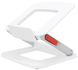 Leitz Ergo Soporte Elevador para Portátil Ajustable Multifunción Blanco 64240001 - Compatible 13" a 15", 2.5 kg, Mejora Postura y Ventilación