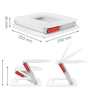 Leitz Ergo Soporte para Portátil Ajustable Blanco 64240001