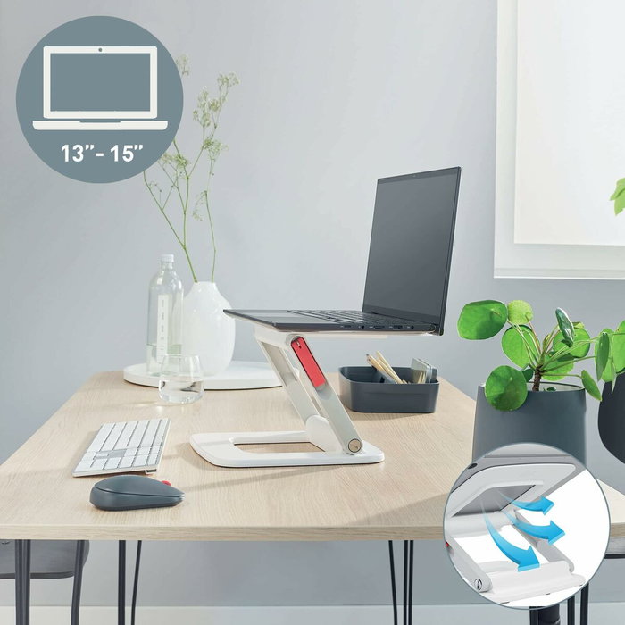 Leitz Ergo Soporte para Portátil Ajustable Blanco 64240001