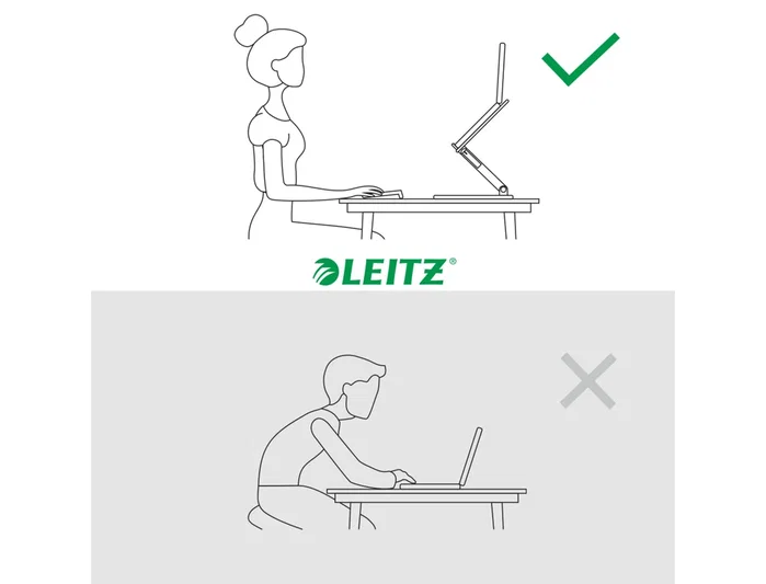 Leitz Ergo Soporte para Portátil Ajustable Blanco 64240001