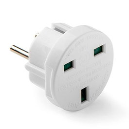 Famatel Adaptador Europeo Inglés 7,2A 1250V Blanco Retractilado