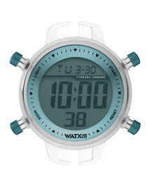 Watxandco RWA1048 Reloj Digital Unisex con Caja Transparente