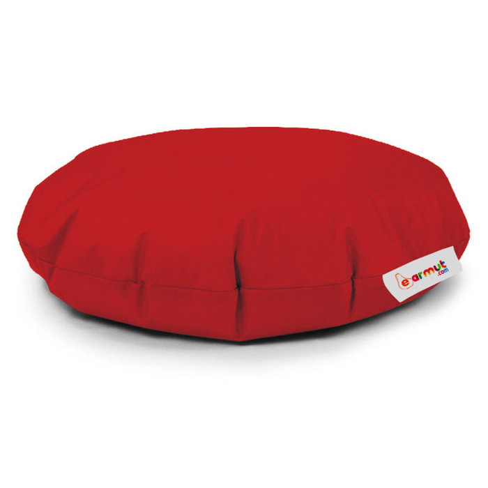Atelier Del Sofa 100 Cushion Pouf Pouf de Jardín Redondo Poliéster Impermeable Rojo Atelier Del Sofa 100 Cushion Pouf Pouf de Jardín Redondo Poliéster Impermeable Rojo