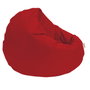 Atelier Del Sofa 100 Cushion Pouf Pouf de Jardín Redondo Poliéster Impermeable Rojo
