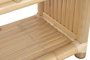 DKD Home Decor Consola Tropical Bambú y Ratán Natural 52 x 75 x 140 cm 3 Cajones