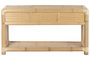 DKD Home Decor Consola Tropical Bambú y Ratán Natural 52 x 75 x 140 cm 3 Cajones