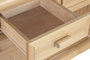 DKD Home Decor Consola Tropical Bambú y Ratán Natural 52 x 75 x 140 cm 3 Cajones
