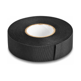 DeLOCK Cinta de tela autoadhesiva irrompible 25 m x 25 mm negra