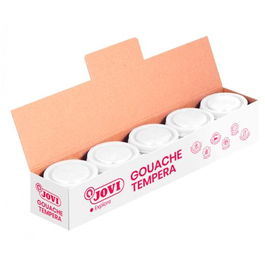 Jovi Témpera Escolar Estuche 5 Botes Blanco De 35 mL
