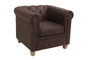 DKD Home Decor Sillón Vintage Marron Natural 80 x 70 x 80 cm