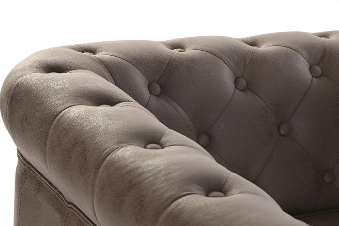 DKD Home Decor Sillón Vintage Marron Natural 80 x 70 x 80 cm