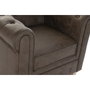 DKD Home Decor Sillón de Poliéster y Madera Marrón
