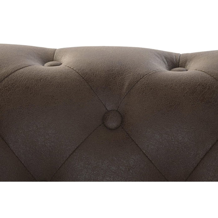 DKD Home Decor Sillón de Poliéster y Madera Marrón