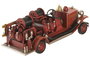 DKD Home Decor Vehículo de Decoración Metal Bomberos Rojo