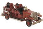 DKD Home Decor Vehículo de Decoración Metal Bomberos Rojo