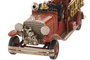 DKD Home Decor Vehículo de Decoración Metal Bomberos Rojo