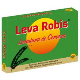 Robis Levadura de Cerveza 400 mg 60 Cápsulas. Regenerador flora intestinal, acné, eczemas, psoriasis.