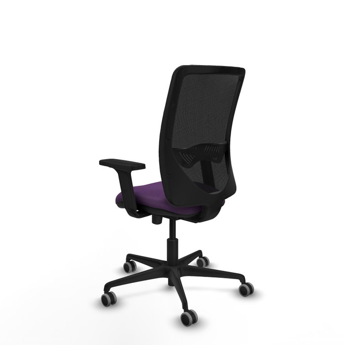 PIQUERAS Y CRESPO Silla de oficina Zulema con mecanismo Sincro/Traslack, Morado y Negro