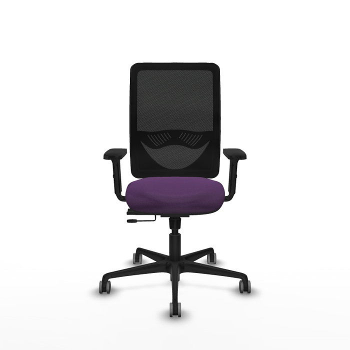PIQUERAS Y CRESPO Silla de oficina Zulema con mecanismo Sincro/Traslack, Morado y Negro