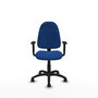 PIQUERAS Y CRESPO Silla de oficina Algarra Azul con Similpiel