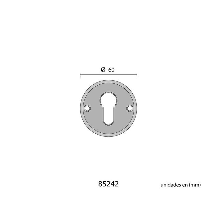 Edm Bocallave Redondo 60mm Europ Inox Cromado