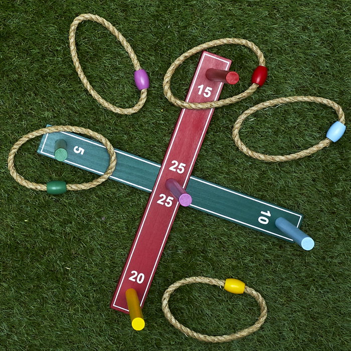 Jeux 2 momes Juego Exterior Lanzar Anillas Jeux Outdoor Maderas Varias