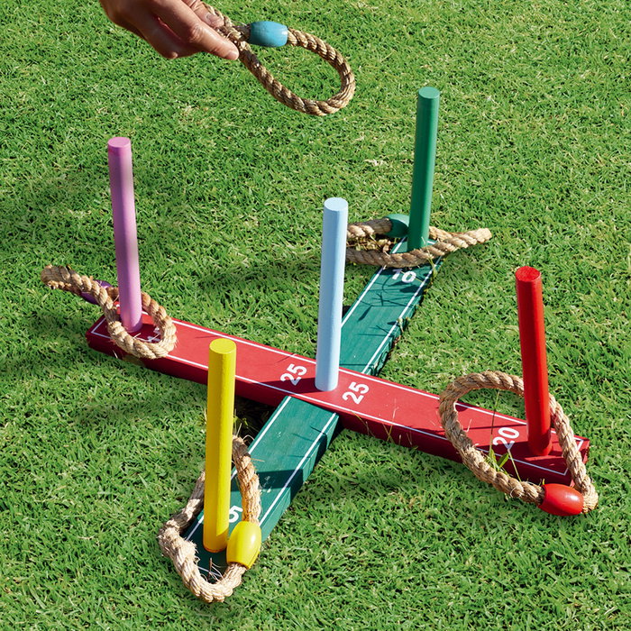 Jeux 2 momes Juego Exterior Lanzar Anillas Jeux Outdoor Maderas Varias