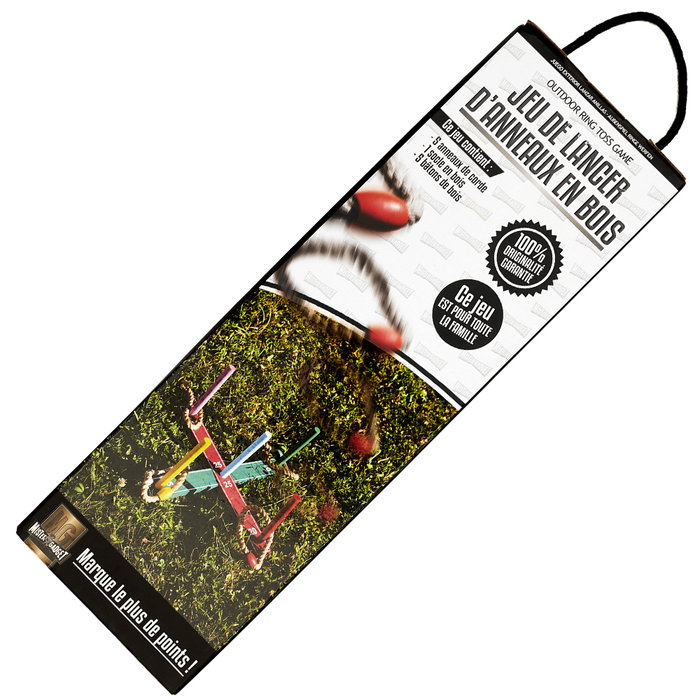 Jeux 2 momes Juego Exterior Lanzar Anillas Jeux Outdoor Maderas Varias