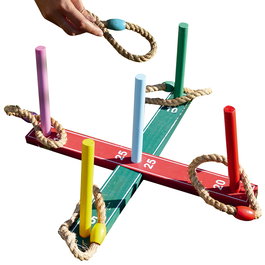 Jeux 2 momes Juego Exterior Lanzar Anillas Jeux Outdoor Maderas Varias