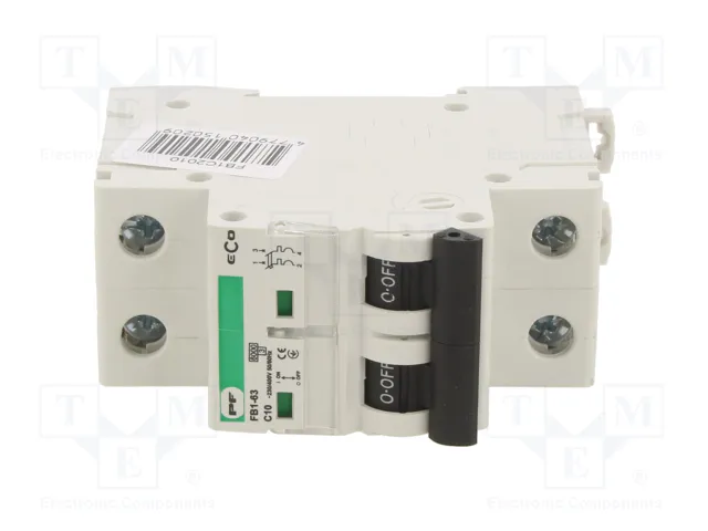 Promfactor Baltic Interruptor magnetotérmico ECO 10A 2 polos Promfactor Baltic Interruptor magnetotérmico ECO 10A 2 polos