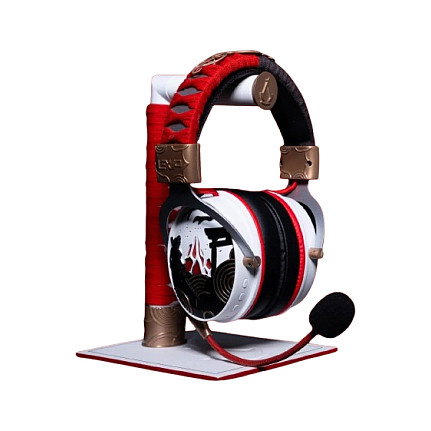 LEXIP Auriculares Gaming Inalambricos y Alambricos Assassins Creed Shadows, Diadema Ajustable con Microfono Extraible, Bluetooth 5.4, 28h Autonomia, Negro/Oro/Rojo/Blanco