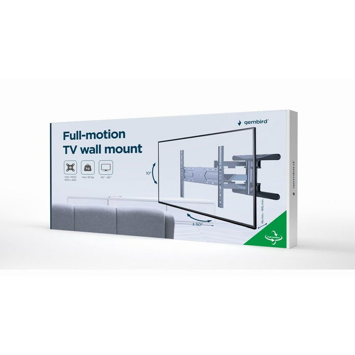 Gembird WM-80ST-01 Soporte de Pared para TV 40'' - 80'' Acero