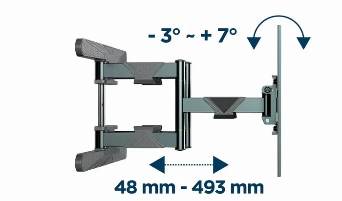 Gembird WM-80ST-01 Soporte de Pared para TV 40'' - 80'' Acero