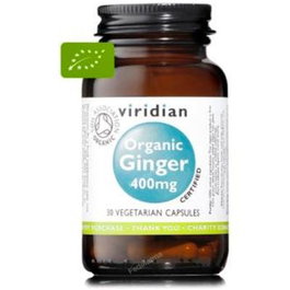 VIRIDIAN Jengibre Raíz 400Mg 30 Cápsulas Vegetales