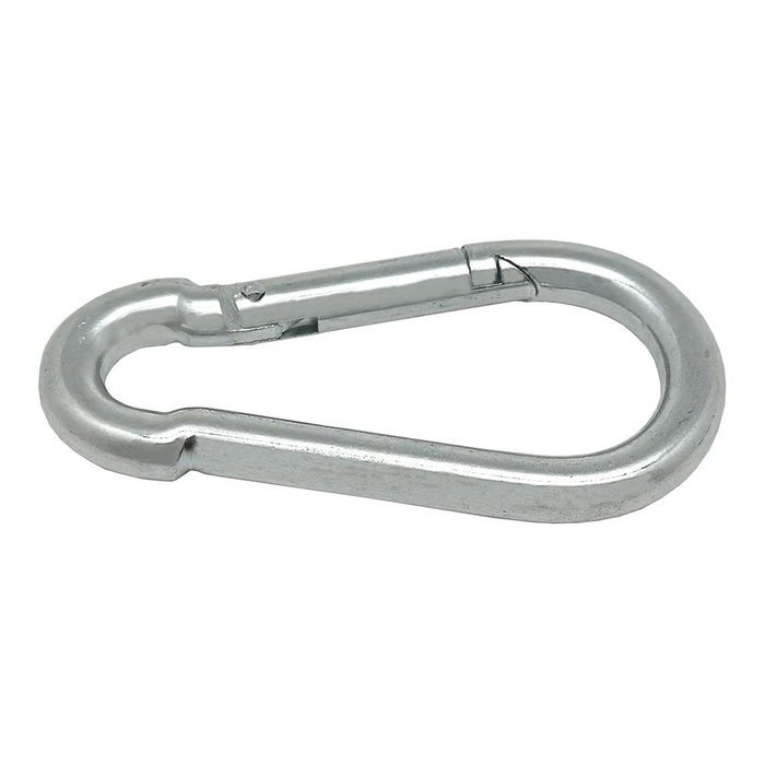 Edm Mosquetón bombero MSQ01 sin seguro de acero galvanizado 8 x 80 mm Edm Mosquetón bombero MSQ01 sin seguro de acero galvanizado 8 x 80 mm