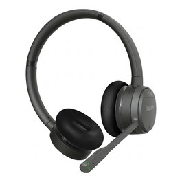 GEQUDIO GC-2 Auriculares DECT para FritzBox, con Bluetooth para PC y Smartphone