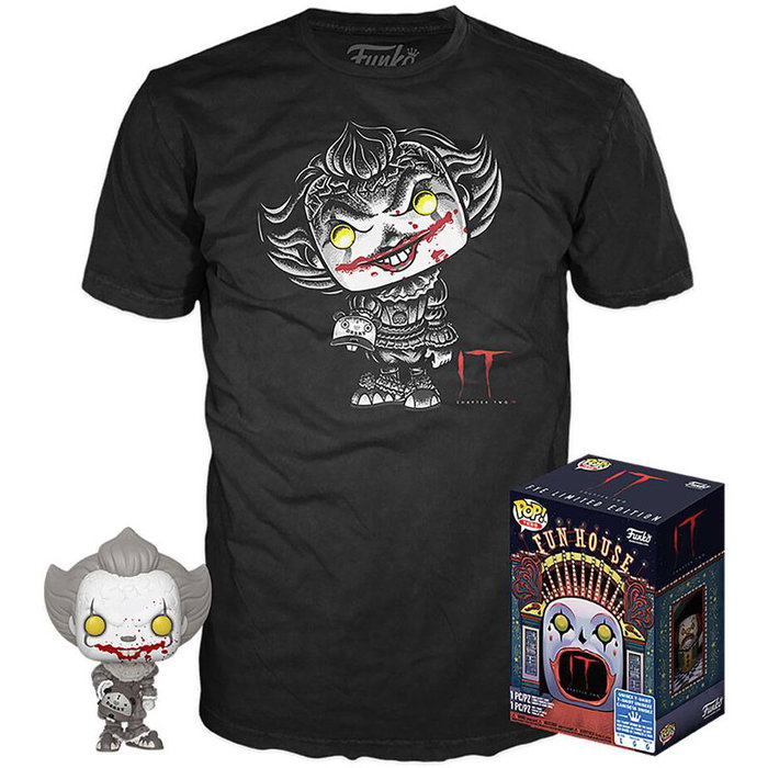 Funko Set Figura POP & Tee IT 2 Exclusive M Talla M Camiseta + Funko POP Edición Especial Funko Set Figura POP & Tee IT 2 Exclusive M Talla M Camiseta + Funko POP Edición Especial