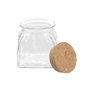 La Mediterranea Tarro de Vidrio Lineas con Tapa de Corcho 660ml (Pack de 24) SKU B178C33F8H