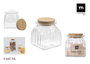 La Mediterranea Tarro de Vidrio Lineas con Tapa de Corcho 660ml (Pack de 24) SKU B178C33F8H