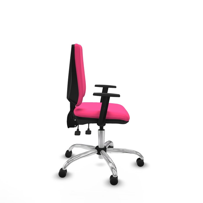 PIQUERAS Y CRESPO Silla de oficina Elche Rosa con mecanismo Asincro