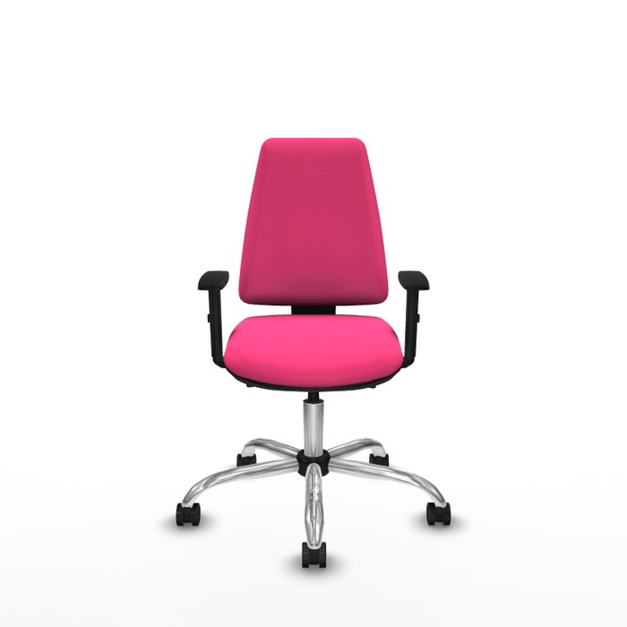 PIQUERAS Y CRESPO Silla de oficina Elche Rosa con mecanismo Asincro