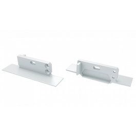 Tapón Final Perfíl Tipo ZATI - Aluminio - Blanco - Con Agujero - Izquierda