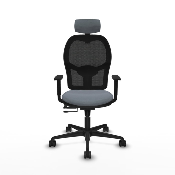 PIQUERAS Y CRESPO Silla de oficina Jorquera con mecanismo Sincro/Traslack Gris