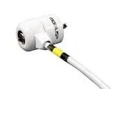 Mobilis 001236 Cable Antirrobo con Llave, Acero, 1.8 Metros, Color Blanco