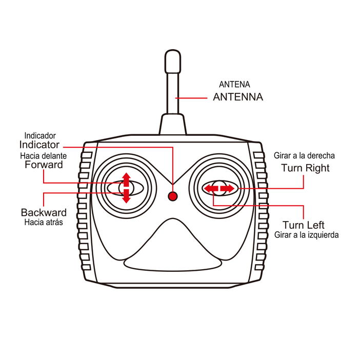 Tachan Buggy Car Azul T01012 Radio Control 1:18 27 MHz con Luces